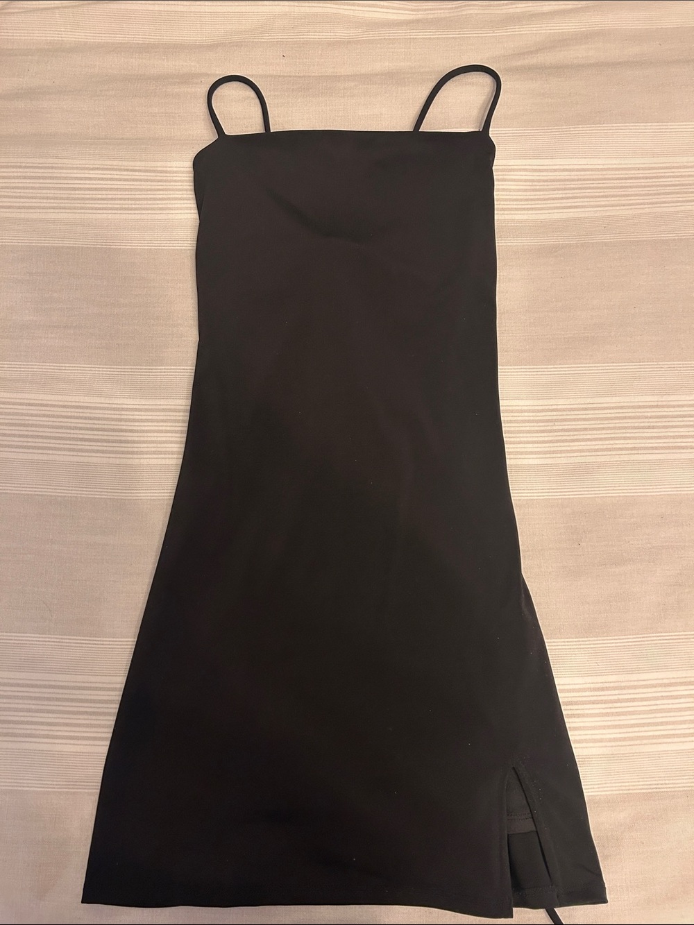 Garage Black Spaghetti Strap Mini Dress